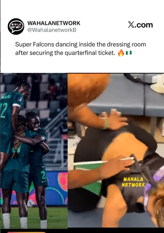 Super Falcons Turn Up in the Dressing Room After Booking Their WAFCON 2026 Quarterfinal Ticket