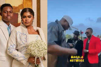 Peter Okoye Shows Up At Peller And Jarvis's White Wedding — And This Time, He Kept His Promise