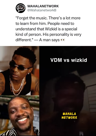 "Forget The Music, Wizkid Is A Special Kind Of Person" — Man's Comment Resurfaces Old VDM-Wizkid History