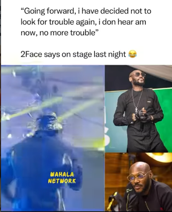 "No More Trouble" - 2Face Addresses The Crowd On Stage Days After That Wild Natasha Club Confrontation