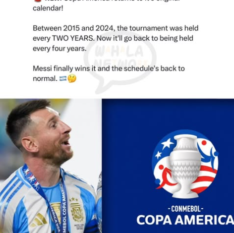 Copa América Is Finally Slowing Down — Tournament Returns to Its Original Four-Year Cycle