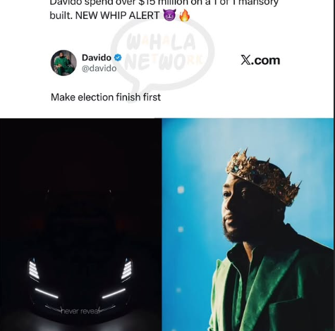 $15 Million On Wheels: Davido's Insane New 1-Of-1 Mansory Build — But He Says "Make Election Finish First"