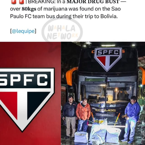 Wait, What?! 86kg Of Marijuana Found On A São Paulo FC-Branded Bus In Bolivia