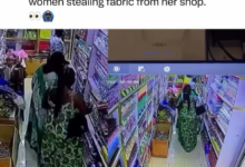 Fabric Vendor Breaks Down In Tears After CCTV Catches Two Women Stealing From Her Shop
