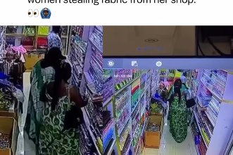 Fabric Vendor Breaks Down In Tears After CCTV Catches Two Women Stealing From Her Shop