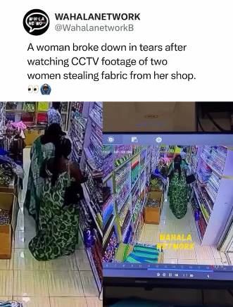 Fabric Vendor Breaks Down In Tears After CCTV Catches Two Women Stealing From Her Shop