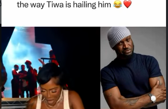 Backstage Love: Tiwa Savage Couldn't Hide Her Excitement Running Into Peter Okoye At OVO Arena London