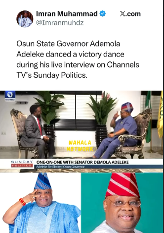 Adeleke Dances To Davido's "Feel" Live On Channels TV — Then Reveals The Emotional Story Behind His Win