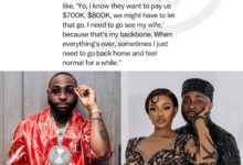 Davido Reveals He Turns Down $800K Shows Just To Go Home To Chioma — "That's My Backbone"