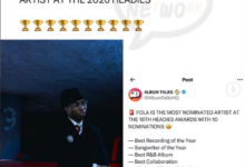 FOLA IS RUNNING THE HEADIES! From Ibadan Dreamer To The Most Nominated Artist At The 2026 Headies