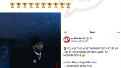 FOLA IS RUNNING THE HEADIES! From Ibadan Dreamer To The Most Nominated Artist At The 2026 Headies