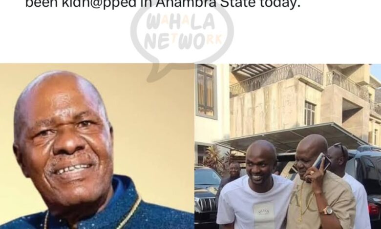 Anambra Billionaire Chief Joseph Ezeokafor, Jowizaza's Father, Reportedly Kidnapped