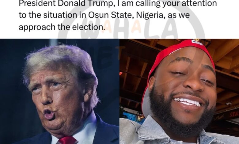 Davido Just Tagged Trump Into Nigerian Politics — Now the Whole Country’s Asking: Should America Even Be Involved?