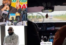 Davido Touches Down and Heads Straight for Ede to Hug His Uncle in Osun after his victory