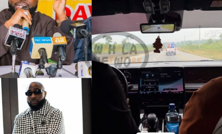 Davido Touches Down and Heads Straight for Ede to Hug His Uncle in Osun after his victory