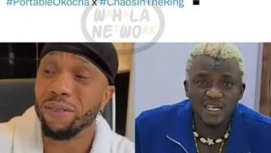 Portable loses to Charles Okocha after walking out of celebrity boxing rematch