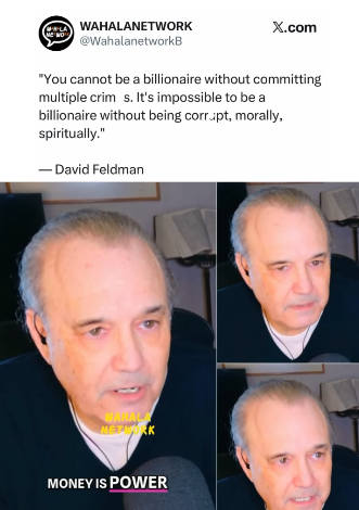 "Impossible to Be a Billionaire Without Being Corrupt" — Comedian David Feldman's Blunt Take Goes Viral