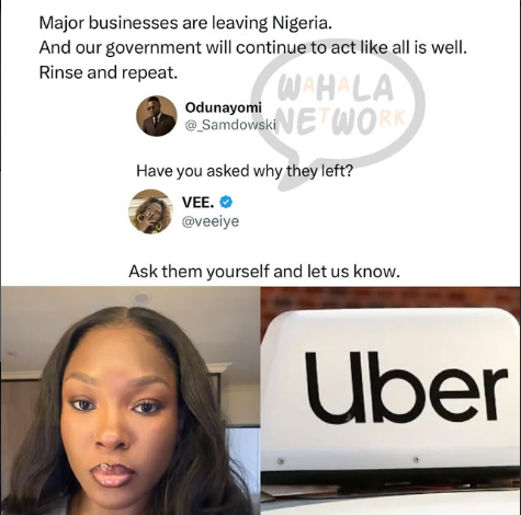 "Ask Them Yourself": Vee Iye's Blunt Take on Uber's Exit Sparks a Bigger Conversation About Nigeria's Business Exodus