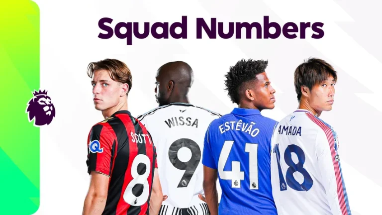 EPL clubs confirm jersey numbers for 2026/27 season