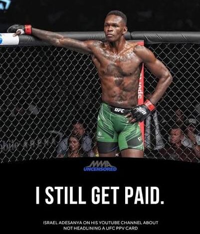 Isreal Adesanya to headline UFC Qatar in November